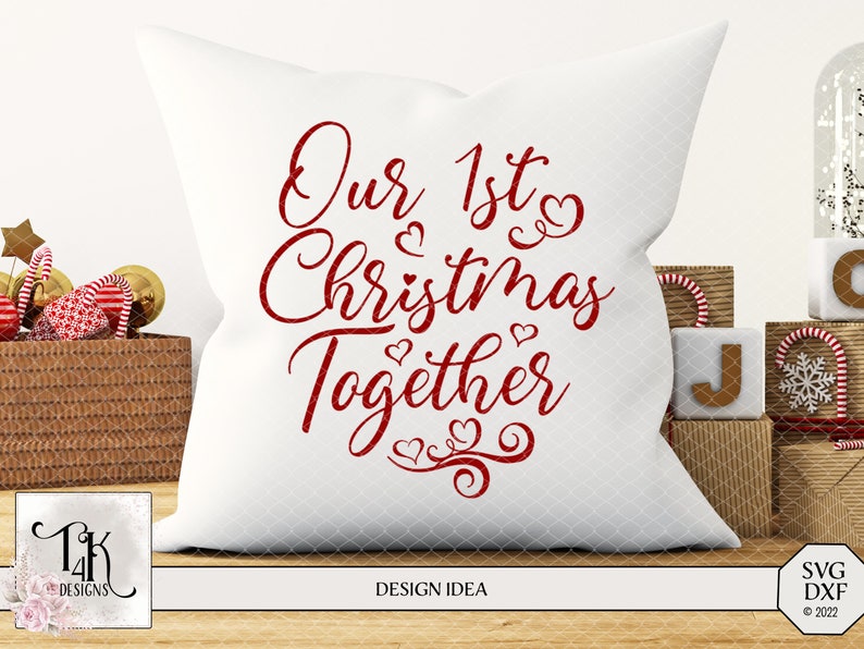 Digital Design our 1st Christmas Together Instant Etsy