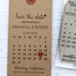 Save The Date Calendar Uk Rubber Stamp Wedding Invitation Etsy