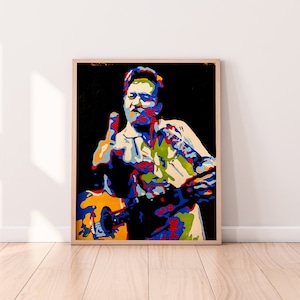 Johnny Cash Contemporary Fine-Art Poster Print - Man In Black