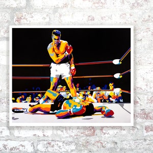 Ali vs. Liston Contemporary Fine-Art Poster Print