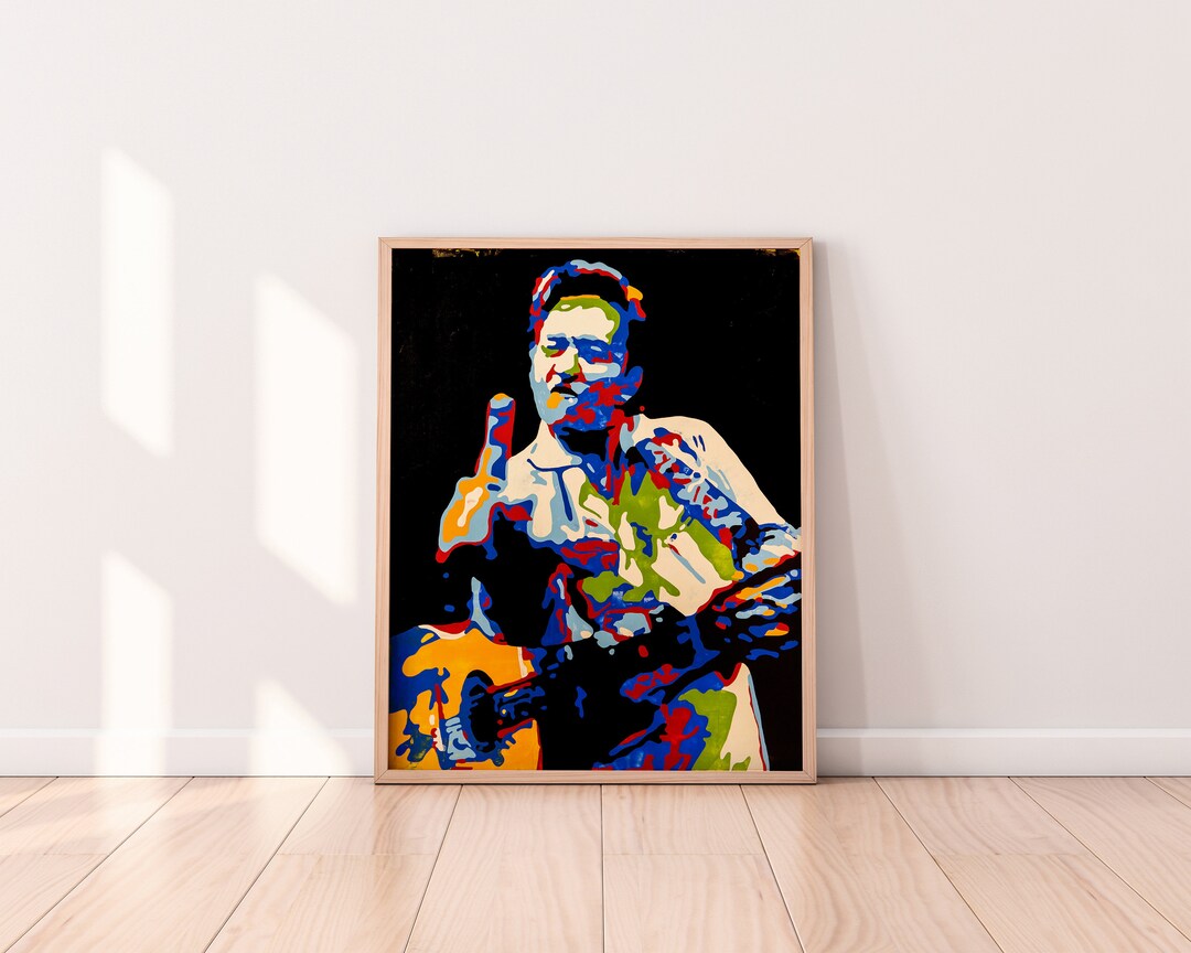 Johnny Cash Contemporary Fine-art Poster Print - Man in Black - Etsy