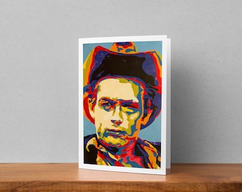 James Dean Contemporary Fine-Art Blank Greeting Card