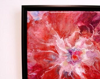 Original "FLOWER MELT" - Acryl pour painting - Flow Art - Fluid Art