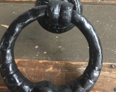 Vintage Cast iron ring door knocker