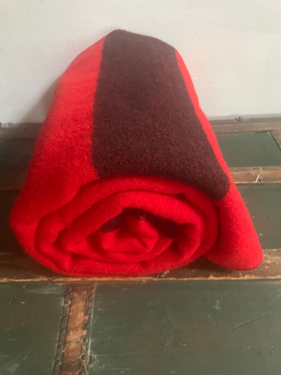 Vintage LL Bean Wool Blanket Etsy