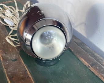 Vintage mcm chrome eyeball lamp