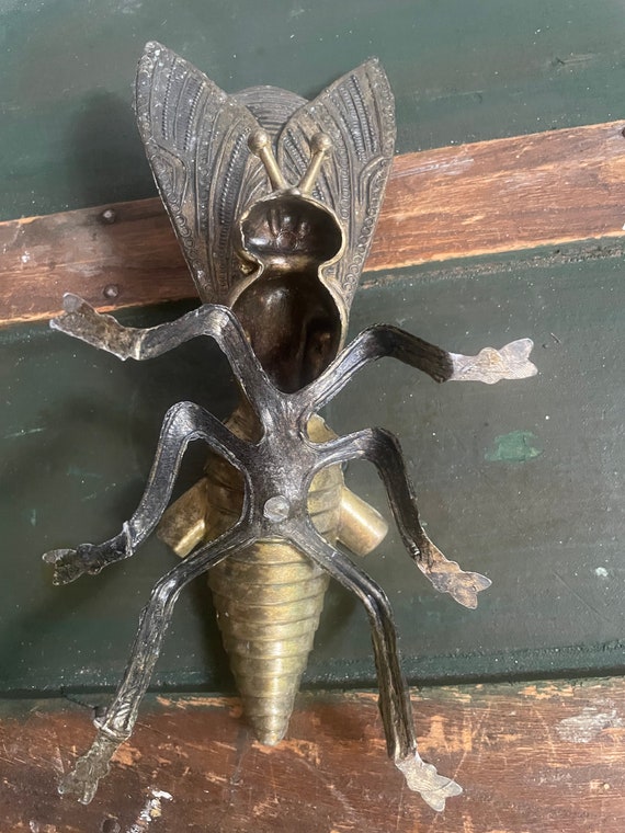 Large Vintage Brass Fly Ashtray - Etsy