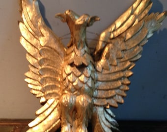 Antique Pair of American Eagle Plaques