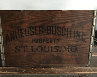 Vintage Anheuser Busch Beer crate