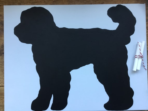 Blackboard A Hand Made and Hand Painted Novelty Black Labrador Dog Chalkboard 