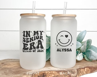 Senior Graduation Gift, Senior 2024 Tumbler, Graduation Tumblers Senior Era Tumbler 2024 Class of 2024 Personalized Grad Gifts Retro Senior