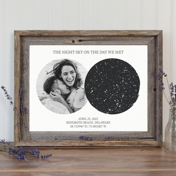 The Night We Met Custom Star Map By Date Unique Valentines Gift For Him Night Sky By Date Constellation Map Anniversary Gift First Date Map