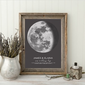Anniversary Husband Gift for Him Custom Moon Phase Print Mom Gifts for Men Wedding Gifts for Bride Night Sky Print Guy Gift