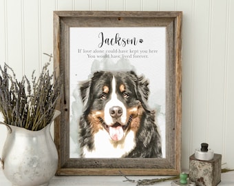 Pet Portrait, Pet Painting, Custom Portrait, Dog Portrait, Dog Memorial Gift, Pet Memorial Gift, Cat Portrait, Watercolor Dog Portrait, Art