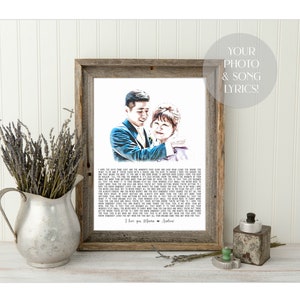 Mother of the Groom Gift, Personalized Gift for Mom, Framed picture of Groom and Mom, Mother-Son Dance, Song Lyrics, Mother-Daughter Dance