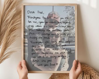 Unique Gift for Dad Mother of the Bride Gift Sentimental Dad Gifts Wedding Gift for Mom Thank You Letter to Mom From Daughter Gift For Mom