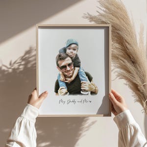 Personalized Dad Gift Family Portraits New Dad Gift Watercolor Custom Portrait From Photo Personalized Gifts Father&#39;s Day Gift Mother&#39;s Day