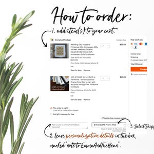 Wedding Gifts for Couple, The First Day The Yes Day The Best Day, Wedding Gift, Bridal Shower Gift for Husband Gift for Bride and Groom gift image 6