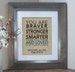 You Are Braver Than You Believe Burlap Print | 2020 Graduation Gift for Her | 2020 College Graduation Gift | Gift for Him, Gift for Daughter 