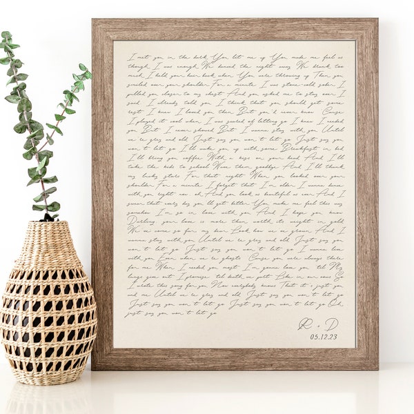 Song Lyrics Wall Art - Etsy