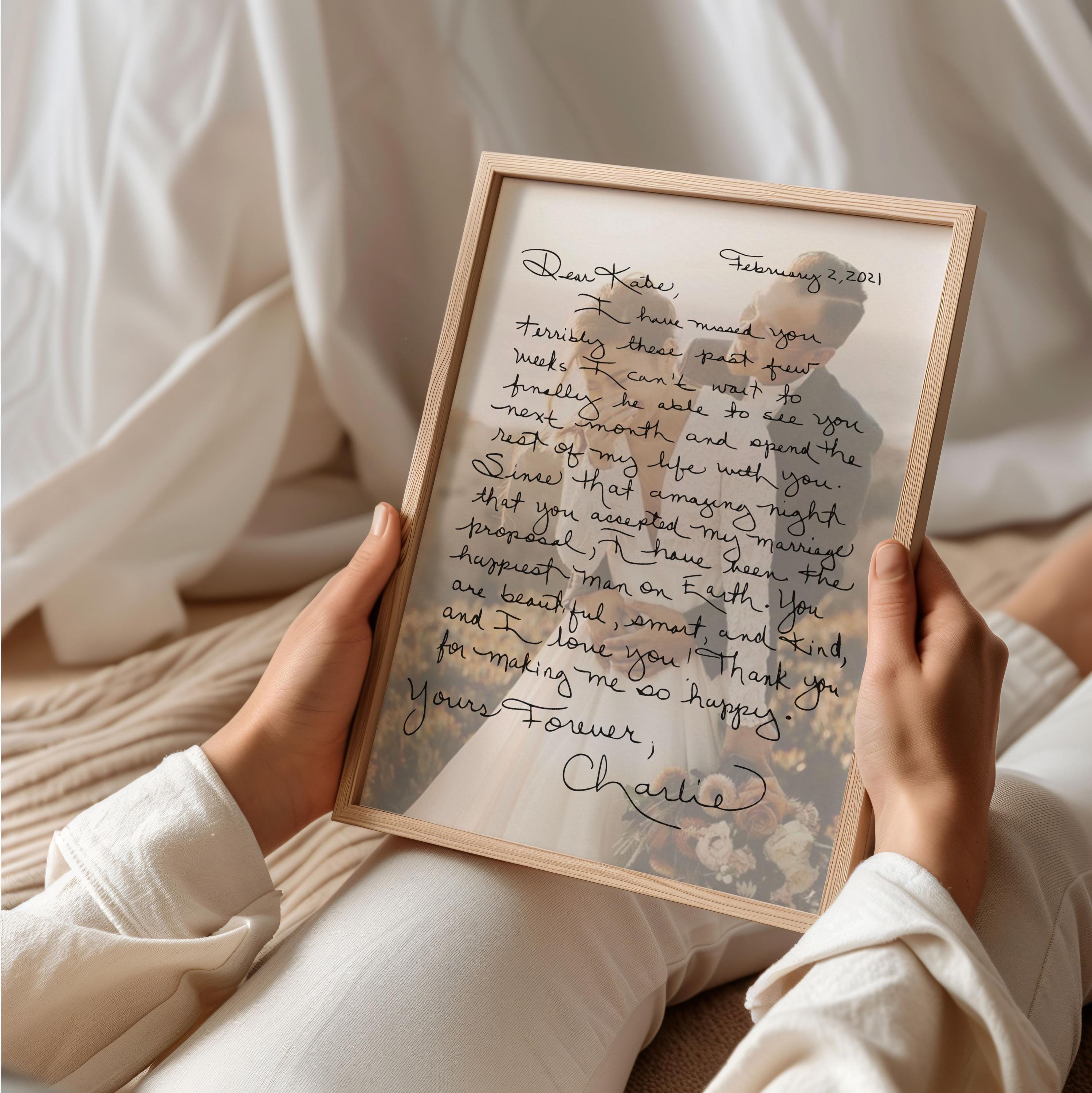 Personalized Valentines Day Love Letter Unique Gift for Wife