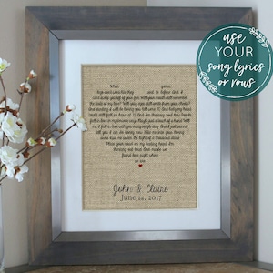 First Dance Song Lyrics, First Dance Love Song, First Year Wedding Anniversary Wedding Song, Personalized Wedding 1st Anniversary Gift