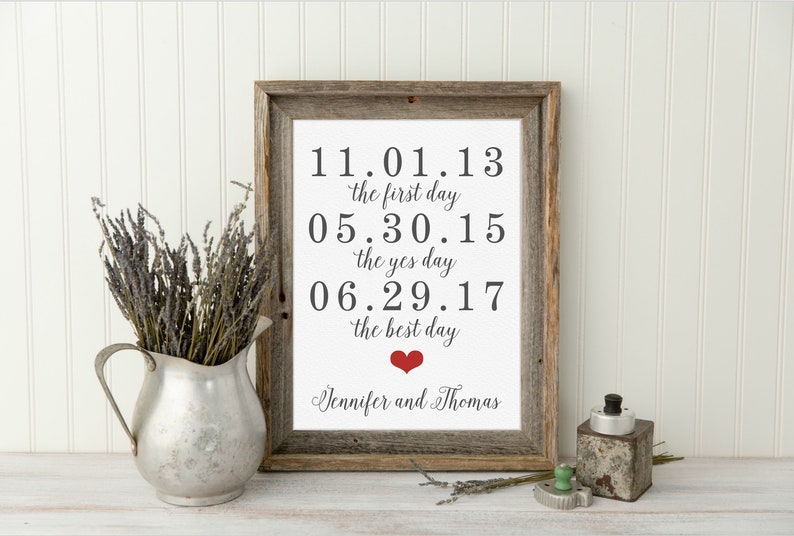 Valentines Gift for Her, 1st Personalized Gifts for Women, First Anniversary, One 1 year Anniversary Gifts For Her, Wife Gift image 1