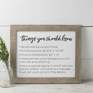 Personalized Home Decor Gift Custom Sign Sayings Design Your Own Farmhouse Sign Quotes Custom Living Room Gallery Wall Sign Wood Sign Quotes image 5