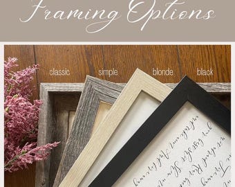 ADD A FRAME for 8.5x11 or 11x14 Print - 4 Options! {Frame Only! Add to cart with any print listing!} View All Photos for Details