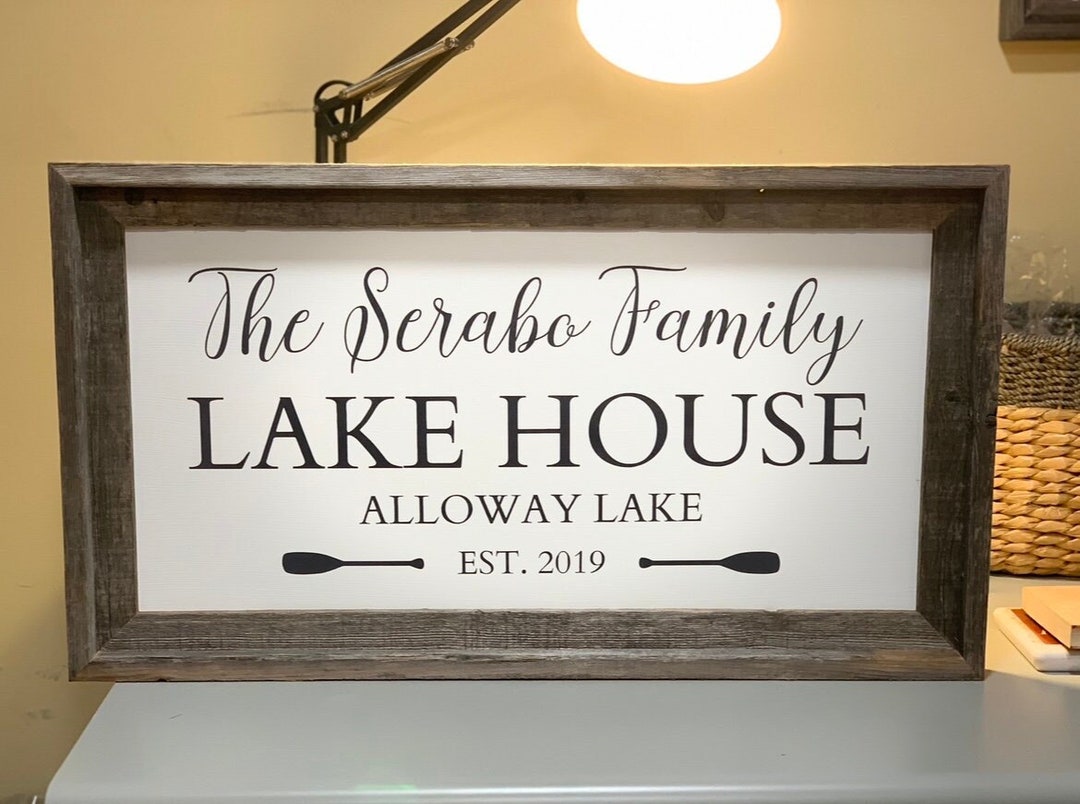 Personalized Lake House Sign, Sign for Lake House, Lake House Gift