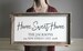 Home Sweet Home Wood Sign, Farmhouse Style Housewarming Gift for New Home House Warming, Address Signs 