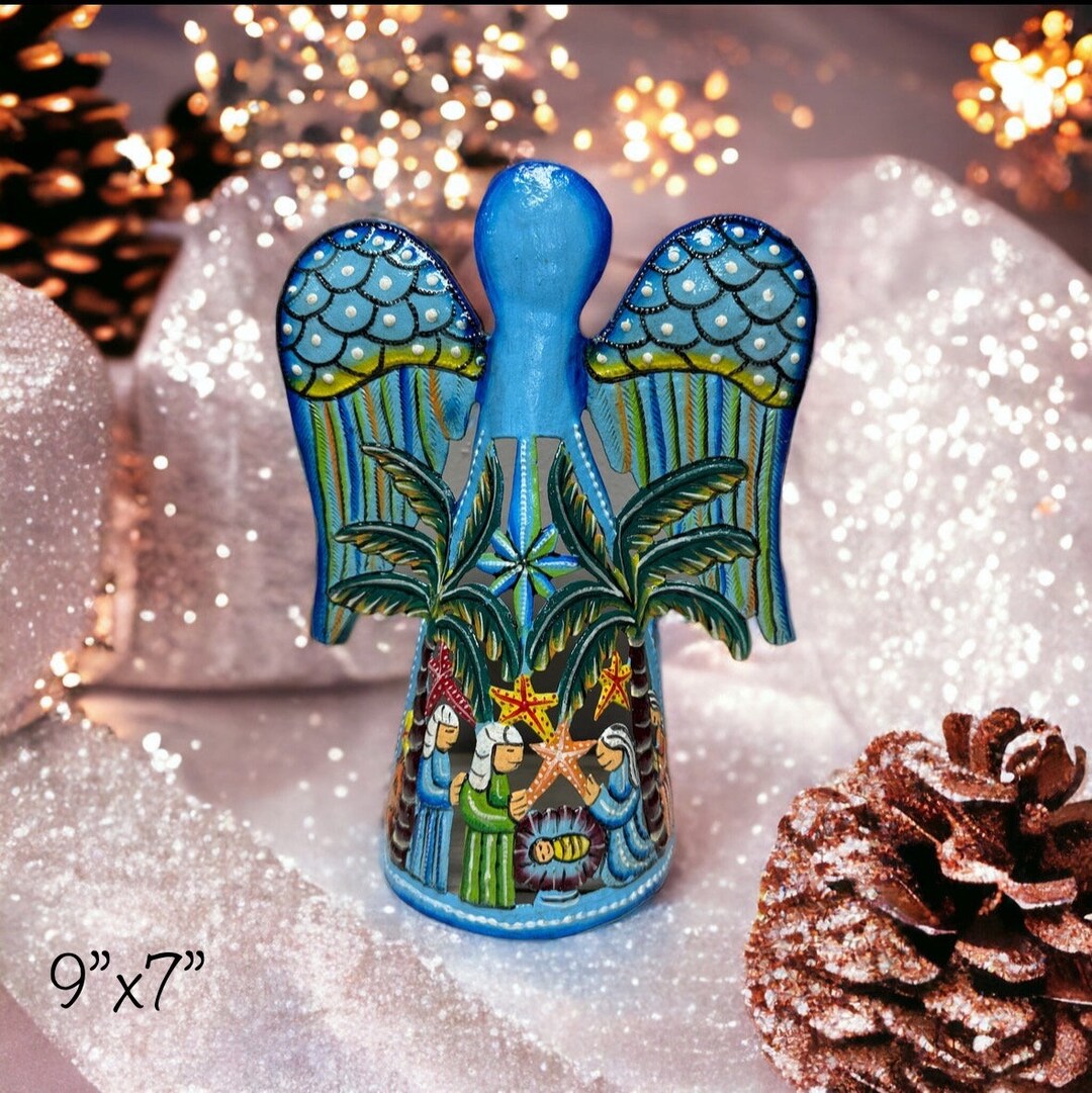 Nativity Angel Metal Christmas Gift Jesus Noel Night Star Etsy