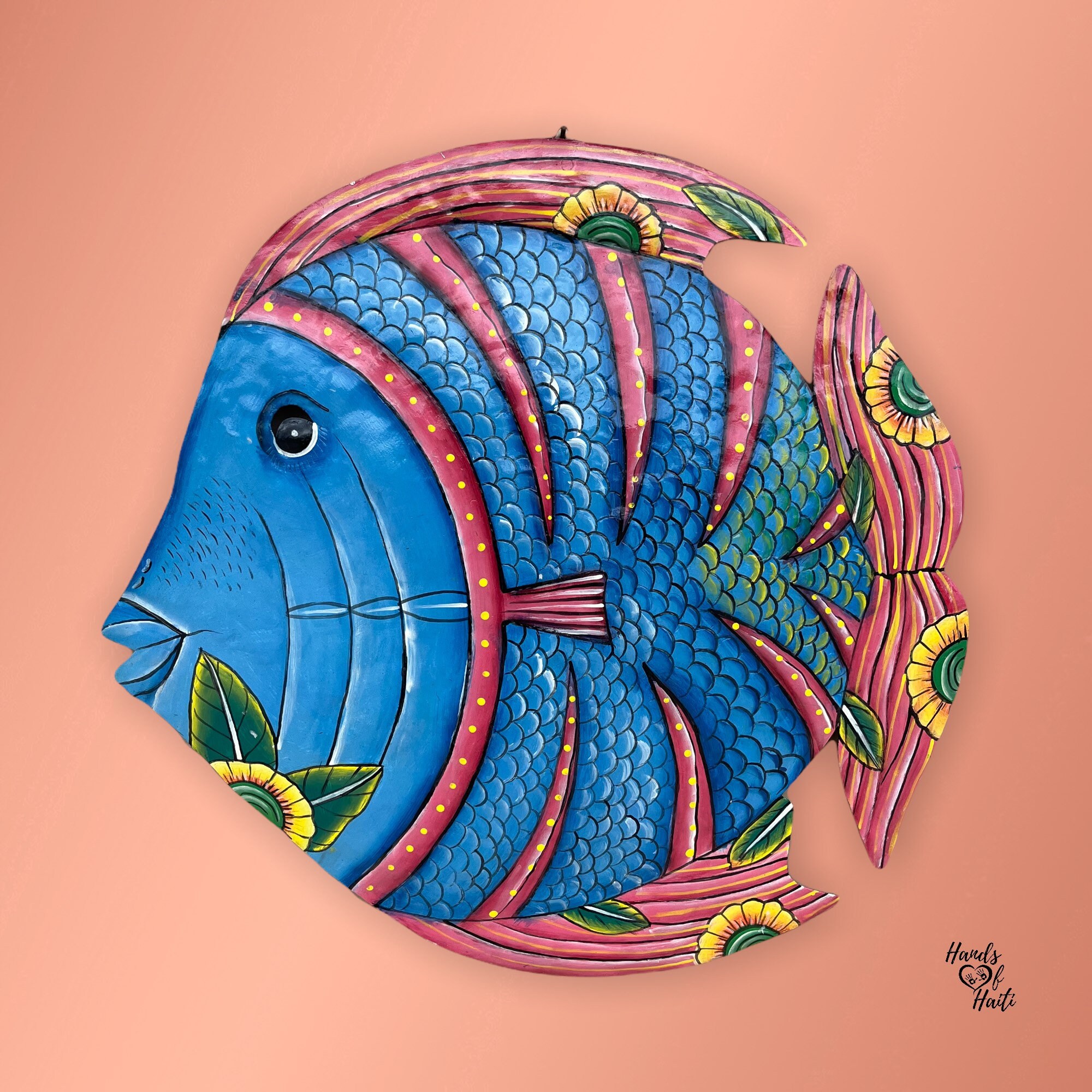 Signs Metal Wall Art Wall Hanging Fish Turtle Shell HUGE Piece Almost 2