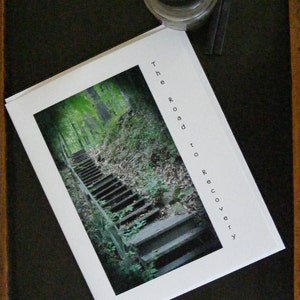 Gute Besserung Karte - Der Weg zur Genesung - Original Fotografie - Grußkarte