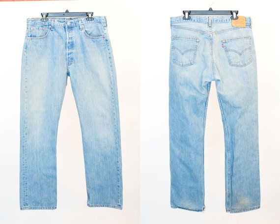 vintage light wash levis