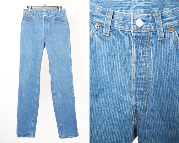 levi's pinstripe jeans