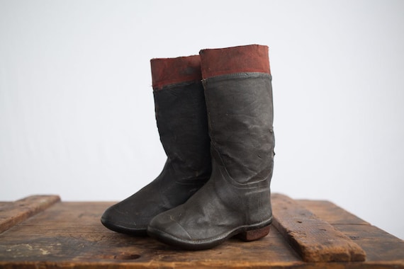 Vintage Sales Sample Rubber Boots / 1930s Children