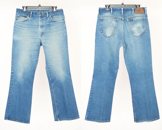 70s Size 33 Vintage Lee Jeans, 33x29, Lee Jeans, V