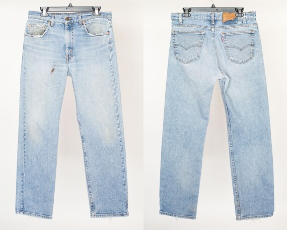 Size 35 505 Levis Blue Denim Jeans 