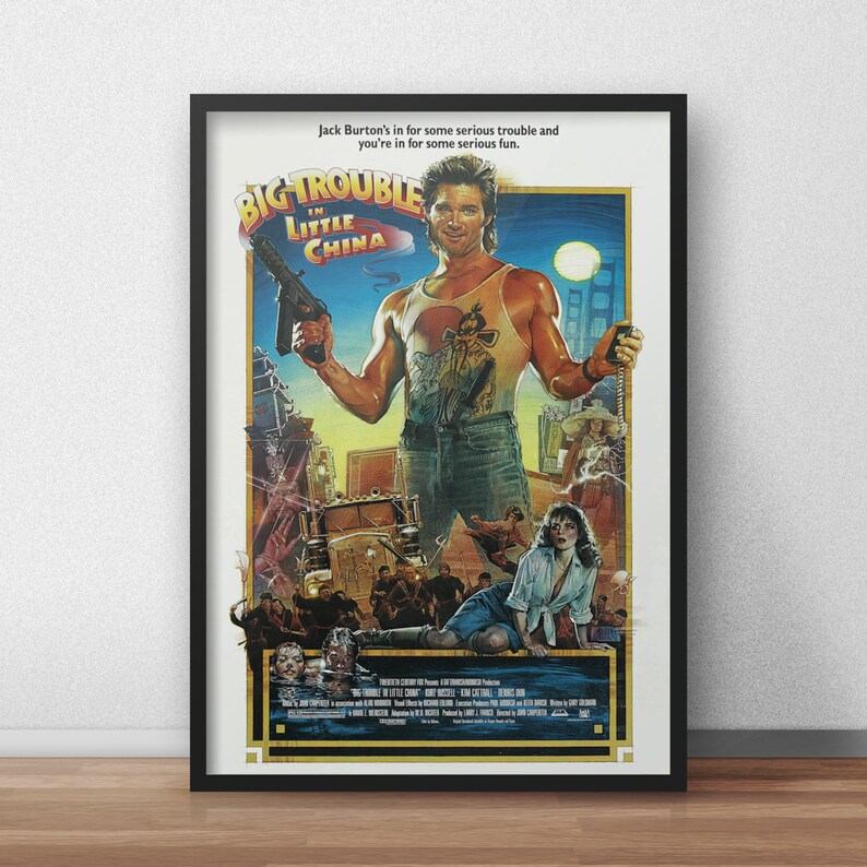 Big Trouble In Little China Movie Poster Artwork Fine Print Etsy