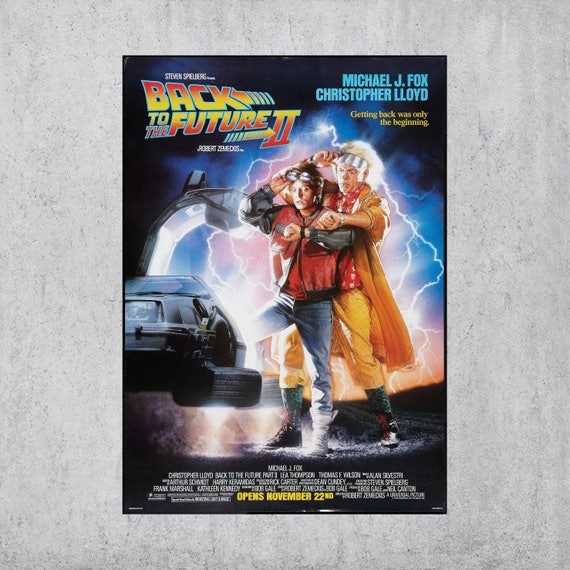 Back To The Future Part Ii Movie Poster Vinyl High Gloss Etsy