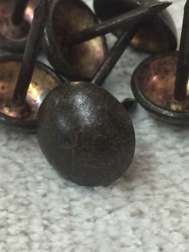 Qty 1000 Small Old Gold finish decorative upholstery tacknail