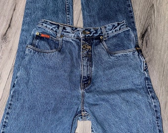 Damen-Jeans „Lawman“ im Stil der 90er mit hohem Bund, Größe 9