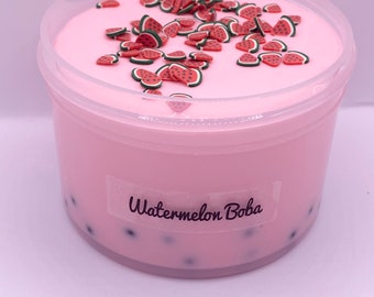 Watermelon Boba Slime