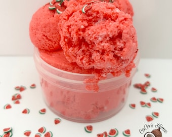 Watermelon  Ice cream Fluff Slime