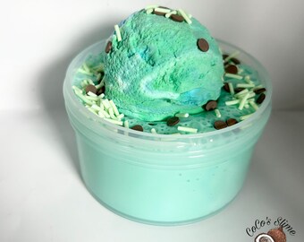 Mint Chocolate Chip Scoop Diy Slime