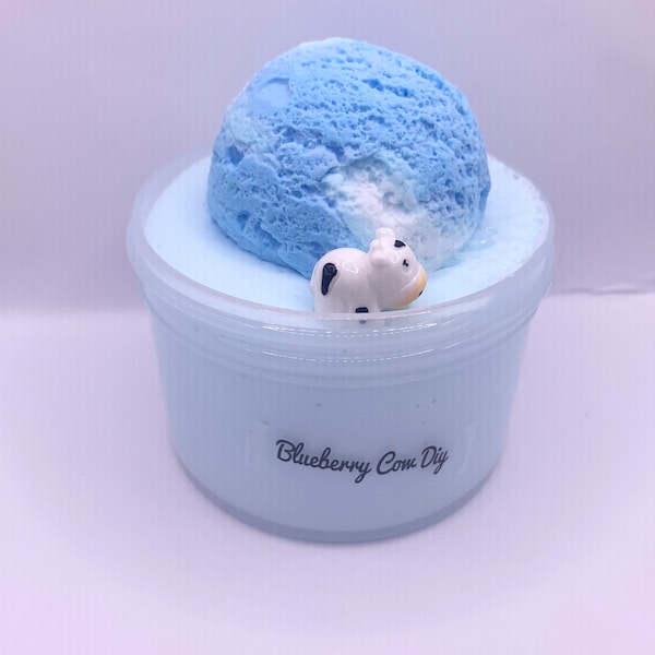 Blueberry Cow Diy slime