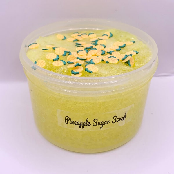 Pineapple sugar scrub slime