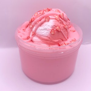 Strawberry Ice cream Diy Slime