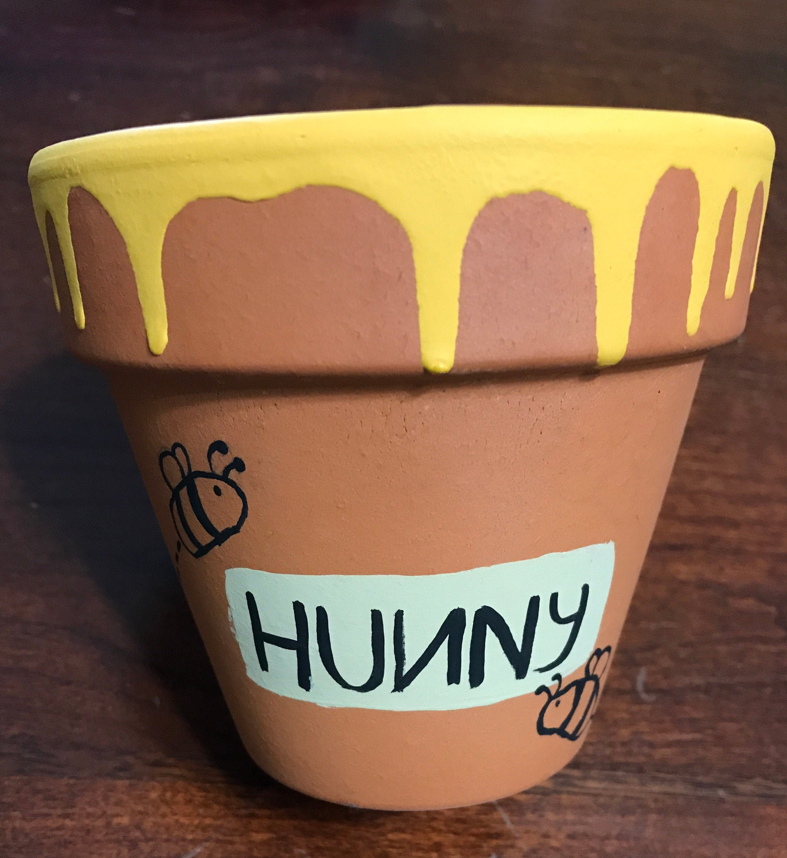 Winnie the Pooh Honey Pot Favor With Bees Etsy